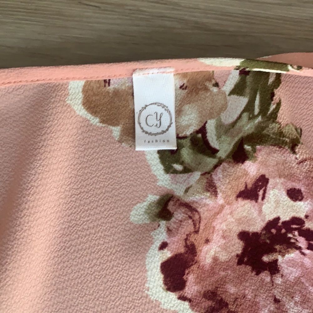 Floral maxi dress with waist tie - Picture 5 of 5